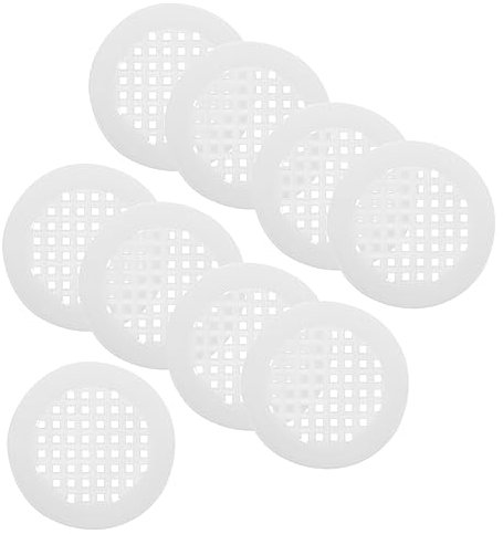 OSALADI 20pcs White Soffit Vents Round Decorative Cover Replacement for Cabinet Door Vent