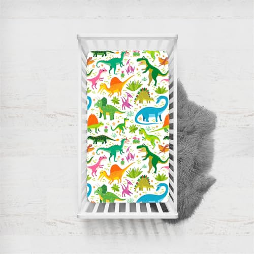 Odot Spannbettlaken für Kinderbett un Kleinkind Matratzen, Cartoon-Farbe Spannbetttuch Baby Bassinet Laken Matratzenschoner aus Mikrofase Atmungsaktive mit Gummiband (45x90cm,Farbe I)