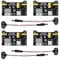 AEDIKO 4pcs MB102 Solderless Breadboard Power Supply Module 3.3V/5V with 4pcs 9V Battery Clip Buckle T-Type Power Cable Male 2.1MM DC Jack Plug