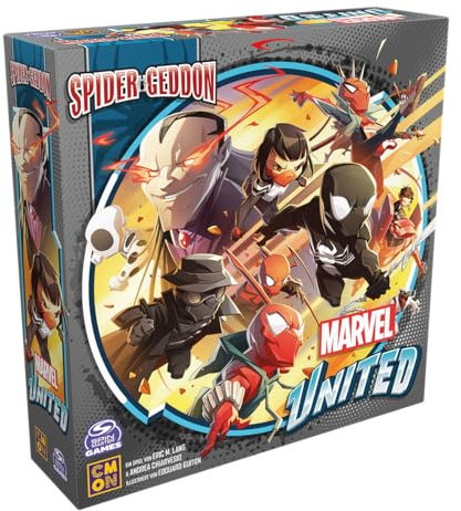 CMON, Marvel United: Spider-Geddon, Grundspiel, Familienspiel, Brettspiel, 1-5 Spieler, Ab 10+ Jahren, 40 Minuten, Deutsch