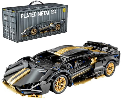 Minxtech Supersportwagen Bausteine Sets, 918 Teile Technik Sportwagen Modell Bauset Auto Spielzeug, 1:14 Rennwagen Modell Bausteine Bausatz, Kompatibel mit Mainstream Marken
