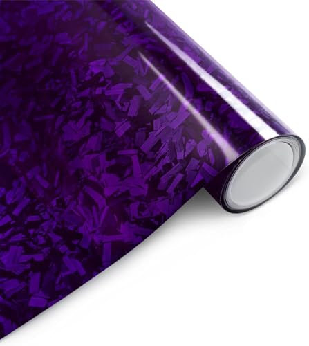 Forged Carbon Folie, Lila Autofolie, 150 X 30cm, Selbstklebend Autofolie aus Vinyl, Arespark Auto Schutz Carbon Folie