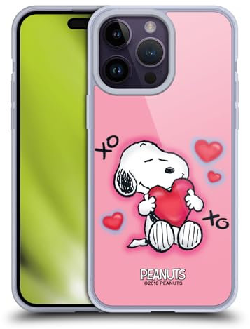 Head Case Designs Licenza Ufficiale Peanuts XOXO Snoopy Passeggiata Aerografata Custodia Morbida in Gel Compatibile con Apple iPhone 14 PRO Max E Compatibile con Magsafe Accessori