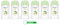 Dove Lot de 6 déodorants en stick au concombre et au thé vert avec crème hydratante, 48 h – 40 ml + porte-clés Beni Culinari