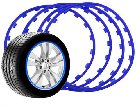 LNZKX Felgen Nabenschutz Dekorstreifen für BMW 5er Touring F11 E61 E39 Touring E39/5 E34 Touring E34/5 Wagon Estate, Anti Kratzer Nylonmaterial Kleberfreie Installation Auto Felgenschutz