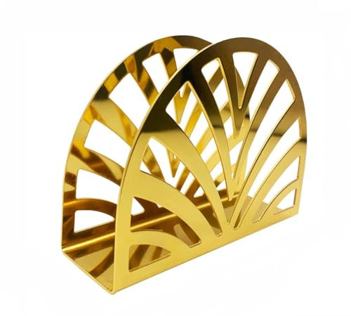 Serviettenhalter, 1 Stücke Einfachheit Rostfreier Stahl Runde Form, errichtete servietten, Für Die Dekoration Von Küche, Küchenarbeitsplatten, Esstische, Gold