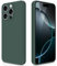 GiiYoon Cover per iPhone 16 Pro Custodia in Silicone, Custodia Antiurto Case Sottile in Silicone TPU con Strato Interno in Fibra e Protezione della Fotocamera, Verde