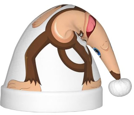 GaJher Niedlicher Affen-Weihnachtsmütze, Weihnachts-Kopfbedeckung, lustige Kopfbedeckungen für Feiertage, Partys, Halloween, Festival