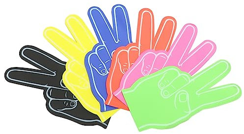 Happyyami Fingers 6 Stück Cheerleading-Hand-Requisiten Für Partys Und Sport