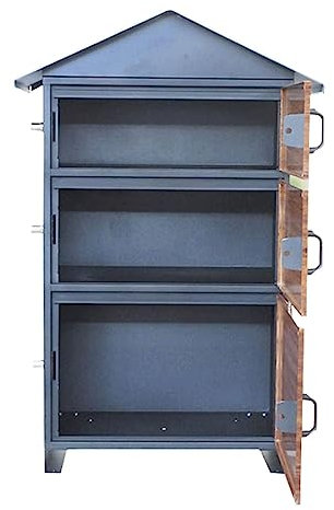 CAFIEDR Briefkasten aus Metall mit Schlüsselschloss, Briefkasten, abschließbar, sichere Dekoration, Briefkasten, Heimdekoration, Büro, Geschäft, Paketkasten, praktische Dekoration