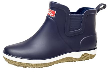 SRTUMEY Stivali da pioggia corti da uomo impermeabili antiscivolo stivali da pioggia Chelsea stivali da pioggia eleganti stivali di gomma leggeri alla caviglia stivali di gomma stivali da lavoro