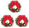 Cabilock 3St weihnachtsbaumdeko weihnachtsbäume geschmückt Dekoration Weihnachten Wanddekoration im Freien Weihnachtsdekoration im Freien Weihnachtsschmuck Weihnachtsgirlande Stoff Colorful