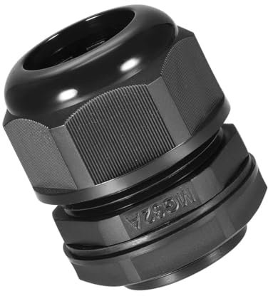 Unifizz M32 Cable Gland, 5 Holes Waterproof IP68 Nylon Connector with Adjustable Locknut for 7-8mm Dia Cable Wire