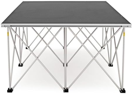 Tragbares Bühnenpodest tragbare Bühne Mobile Bühnenplattform Für Veranstaltungen, Anpassbarer Modularer Bühnenbausatz Mit Verriegelungssystem, 4x4ft/3.3x3.3ft Faltbare Musik-Bühnenplattform(H 7.9in/20