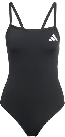 adidas Women's Badeanzug mit dünnen Trägern und V-förmigem Rückendesign