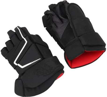 Syrisora Protective Ice Hockey Gloves, Street Hockey Gloves,Nylon EVA Foam, Breathable Roller Gloves for Players (14inch)