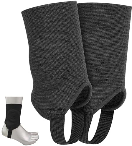 XoeLLe Chevillere de Maintien Respirant Protege Tibia Foot Enfant Construction Double Épaisseur Protège Tibia Foot Bande Extensible pour Enfants Adolescents Adultes Football Basketball