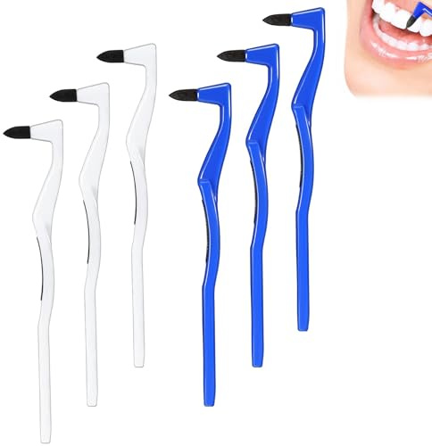 Spunklad 6 Stück Zahnfleckenradierer Zahnfleckenentferner Zahnsteinentferner Plaque-Entferner für Zähne Dental Polierer Reinigungsset zum Aufhellen Polieren
