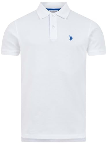 U.S. POLO ASSN. Herren Poloshirt (S-3XL) Baumwolle, Piqué-Optik, Basic, Kurzarm P039