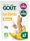 GOOD GOÛT - Les Carrés Banane - Biscuits Pour Bébé - Dès 8 Mois - Sans Gluten - Sans Sucres Ajoutés* - Sachets Refermables - 7x50g