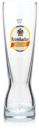 Schleuderhannes 4 Stück Krombacher Weizen 0,5l Geniesser Glas Gläser