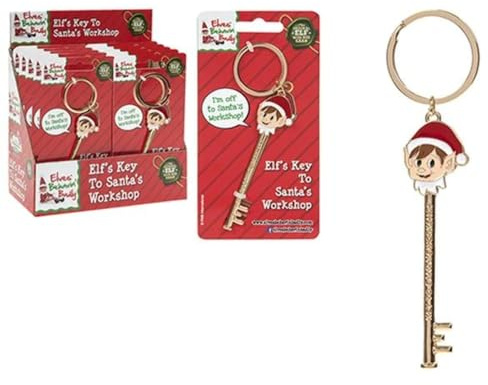 Elves Behavin' Badly Elf Key for Santa Claus Party Workshop Christmas Decoration