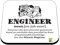 CS374 Definition Engineer Novelty Funny Coffee Tea Drink Gift Glossy MDF Wooden Coaster | Gifts for Engineers, Men, Dad, Colleagues | Graduation & Leaving Present