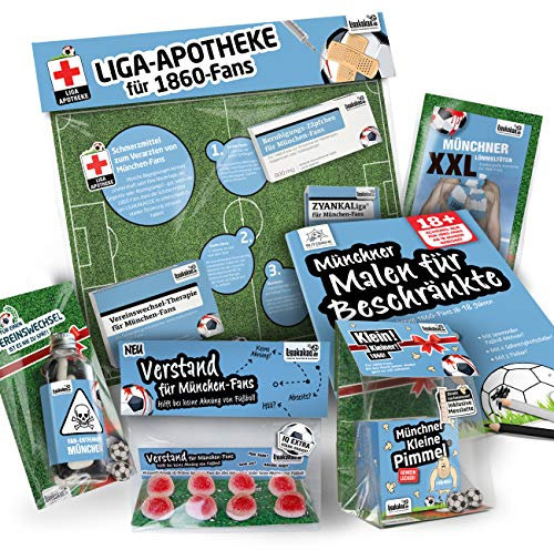 1860 Fahne ist jetzt das MAXIMAL SPAß Paket für 1860-FANs by Ligakakao.de | große Hissfahne mit Vereins Logo, hellblau-weiß