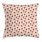 ABAKUHAUS Erdbeere Kissenbezug, Leckere Erdbeeren, Wasser und Schmutz resistent Stoff Digital Druck Für den Innen oder Außen Bereich, 40 x 40 cm, Lindgrün Zinnoberrot