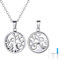 Richsteel Silber Feuerbestattung Halskette mit Anhänger Baum des Lebens aus Edelstahl mit Geschenkebox für Damen und Herren