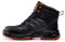 Black Hammer Composite Safety Boots for Men Non-Metallic Lightweight Durable Work Shoes Non-Slip Anti-Static Smooth Leather 8844 (12 UK)