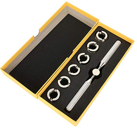 La-achu Uhrenreparaturwerkzeug, Uhrenpflege-Werkzeug, Schraubenschlüssel, Stanzformen, Oyster, Austern, Rectangle Watch Back Case, Profi und Heimwerker, Unisex-Erwachsene, Werkzeug-Set