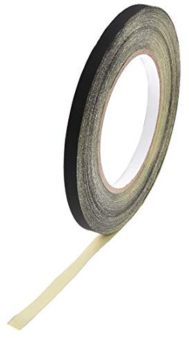 uxcell 8mm Acetate Cloth Tape for Laptop Electric Auto Guitar Repair High Temperature Adhesive Tape Black 30m/98.4Ft