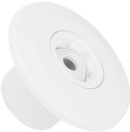Yisentno Pool-Massage-Düse, Weiße Rund Pool Düse, Schwimmbad Zubehör, HOT TUB, 1 Jet, ABS-Material, 360 Grad drehbar, 2 Zoll Gewinde, 145 Gramm, 12 x 6,5 cm