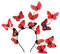 Coucoland Fascinator mit Schmetterling, Monarch-Schmetterling, Stirnband, Krone, Teeparty, Halloween, Kostüm, Kopfschmuck, rot (a), Einheitsgröße