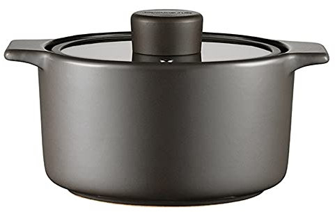 WFENG Dutch Oven,with a Visible lid to Prevent it from Drying Out/High Temperature Resistance,Easy to Clean/As Shown / 5L