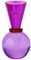 Gift Company Kerzenhalter Sari Kugel Konus, Kerzenständer, Kristallglas, Pink, Lila, 13.5 cm, 1093801013