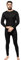GA COMMUNICATIONS Herren Thermo-Einteiler, All-in-One-Unterwäsche-Set, Baselayer, Reißverschluss, Bodysuit, Ski, Snowboard, warm, Winter, langärmelig, Jumpsuit, S-3XL, Schwarz , XXL