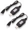 RUIZHI 2 Stück USB Ladegerät Kabel, USB-Ladekabel 7,4 V 1000 mA Ladekabel mit XH-3P-Anschluss SCX24 RC Car, Control Car, FPV Drone Quadcopter