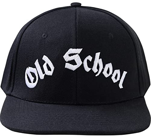 EXPRESS-STICKEREI Verstellbare Urban Basecap - Lustige Kappe Mit Spruch Old School - Hochwertige Schildkappe - Baseball Snapback Mit Verschluss - Einheitsgröße