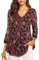 Gaharu Damenbluse Elegant Festlich 3/4 Arm Tunika Damen Lang Hochzeitsgast Bluse zum Ausgehen Abendgarderobe Hübsche Oberteile Frauen Schick Shirts Wasserfall Stufen Bluse Mit Meshärmeln Blumen