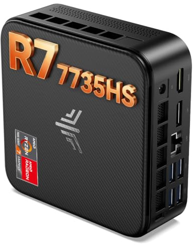 NiPoGi E3B Mini PC,АMD Ryzen 7 7735HS,24GB LPDDR5 5500MT/s,1TB NVMe SSD
