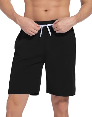 ACHTELEPHS Lange Badehose Herren Badeshorts Schnelltrocknende Boardshorts mit Mesh & Verstellbarem Tunnelzug