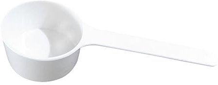 XJKLBYQ Misurino in plastica per proteine del caffè, Latte in Polvere, Cucchiaio da Cucina da 8 ml, Cucchiaio da caffè Bianco