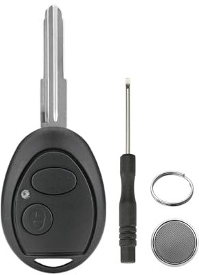 2 Buttons Car Key Fob Case For Land-Rover Discovery 2 Key Shell with Screwdriver Key Ring Battery CR2023