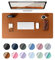 YSAGi Schreibtischunterlage 80x40cm, Premium Leder Mauspad XXL, Rutschfeste Tischunterlage Schreibunterlage, Multifunktionales Office Mousepad Schreibtisch Zubehör für Büro & Homeoffice (Braun)