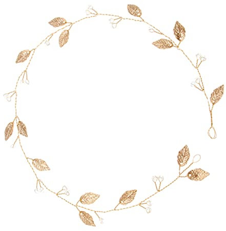 MAGICLULU Haarschmuck Braut-stirnband Blattform Kopfbedeckung Aus Legierung Stilvoller Kopfschmuck Für Partys Und Zeremonien