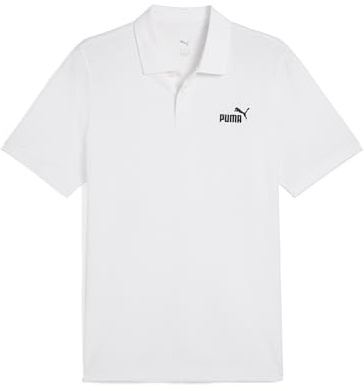 PUMA Herren ESS No. 1 Logo Pique Polo Polos, PUMA White, 3XL