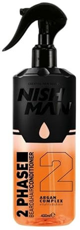 NISHMAN 2-Phasen-Conditioner - Argan Complex 400ml - Perfekte Hydratation und Styling für Alle Haartypen - Pflege, Glanz und Entwirrung in Einem