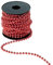 Perlenkette für Weihnachtsbaum 10M Rot Perlengirlande Weihnachten Perlenband Weihnachtsbaum Kette Weihnachtsschmuck Perlenschnur Christbaumkette für Christmas Decorations DIY Handwerk Hochzeit Deko